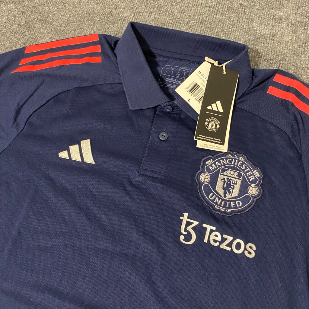 Adidas Manchester United Tiro 24 Performance Mens Large Polo Shirt Nwt